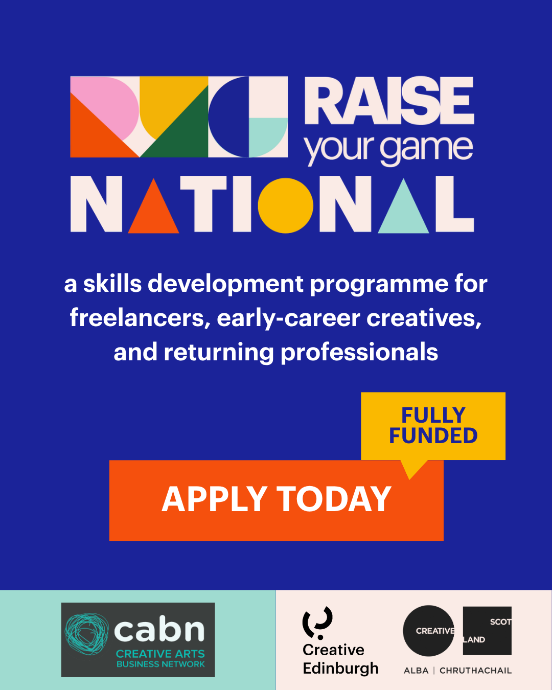 Raise Your Game National – Applications Now Closed